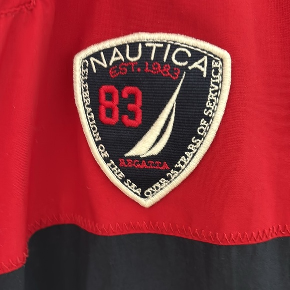 Vintage Nautica Red, White & Navy Blue Jacket. Size Large - Picture 2 of 8